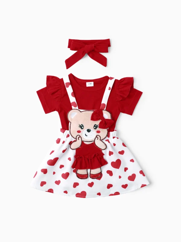 Baby Girl 3pcs with Headband Set