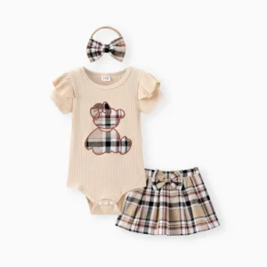 Baby Girl 3pcs Bear Style